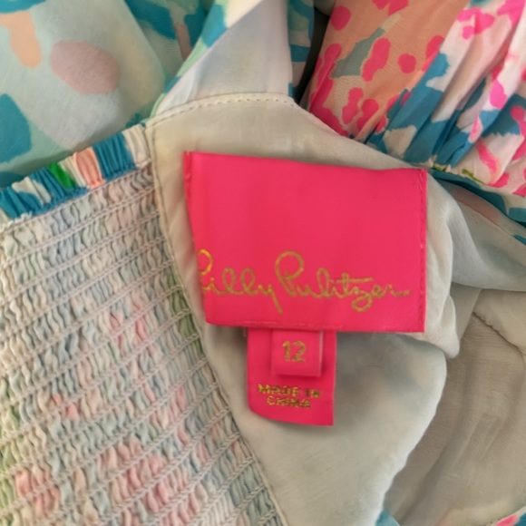 Lilly Pulitzer® Sabrinah Knot Front Dress Coral Bay size 12 - Picture 11 of 12